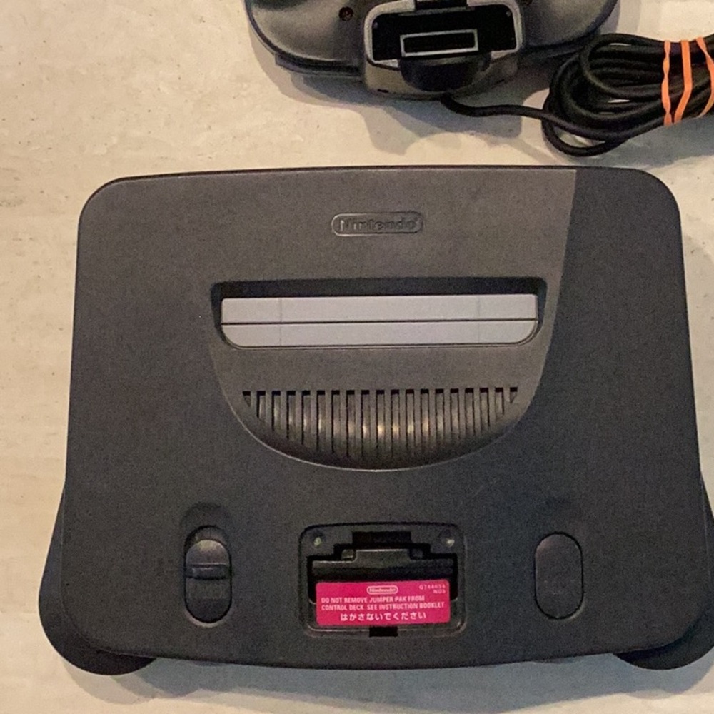 Nintendo 64 Console & N64 Controller Original Black OEM Authentic - Picture 8 of 15